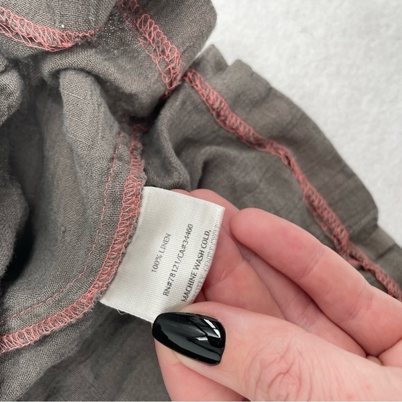 EILEEN FISHER Women’s Linen Blazer Jacket Grey/brown button closure size Small - Picture 8 of 10